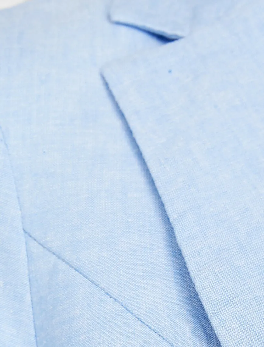 10615 Light Blue Classic Lapel Jacket