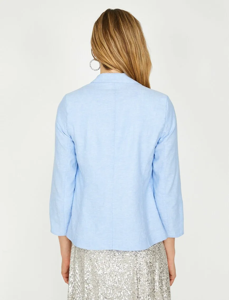 10615 Light Blue Classic Lapel Jacket