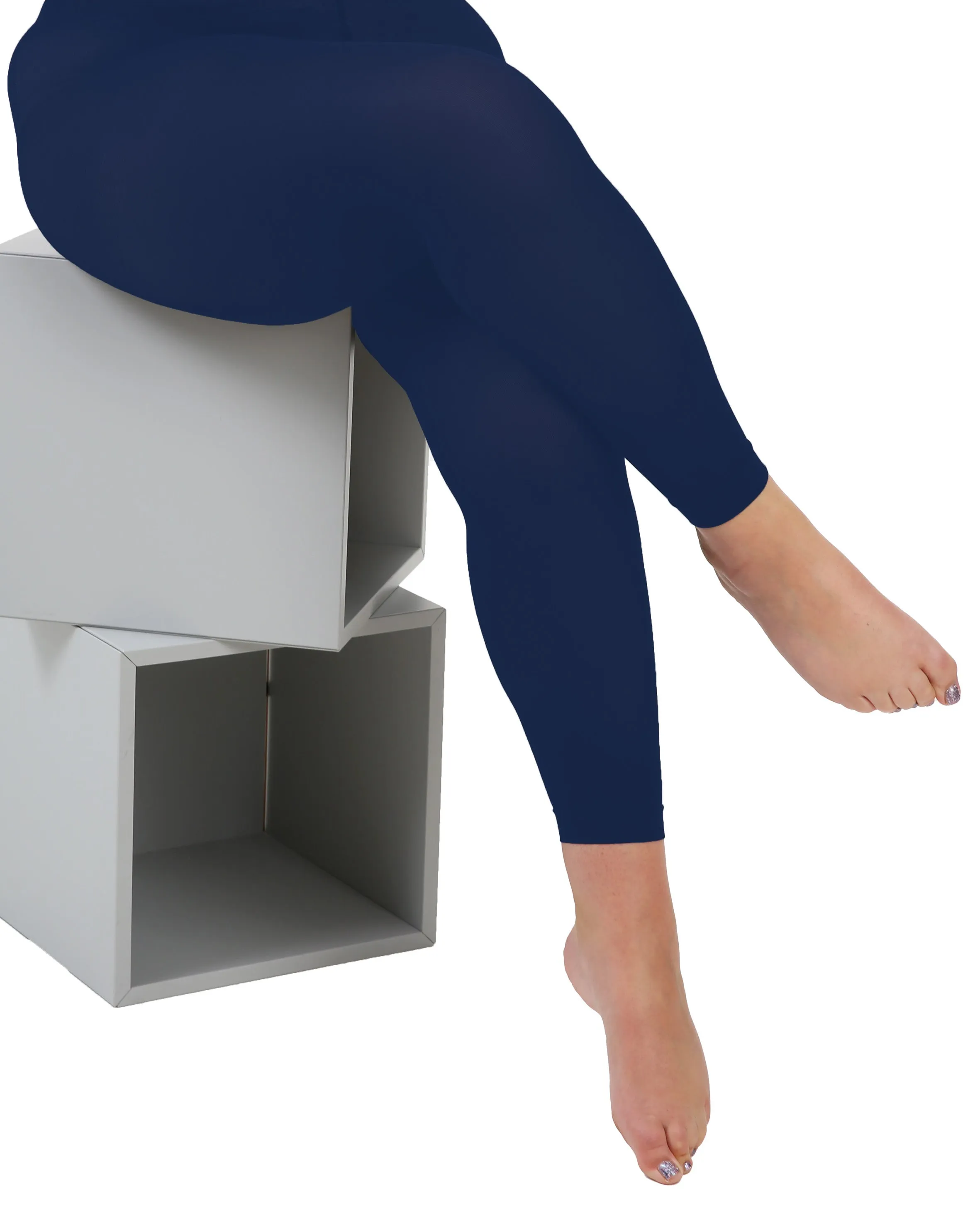 90 Denier Footless Curvy Super Stretch Tights
