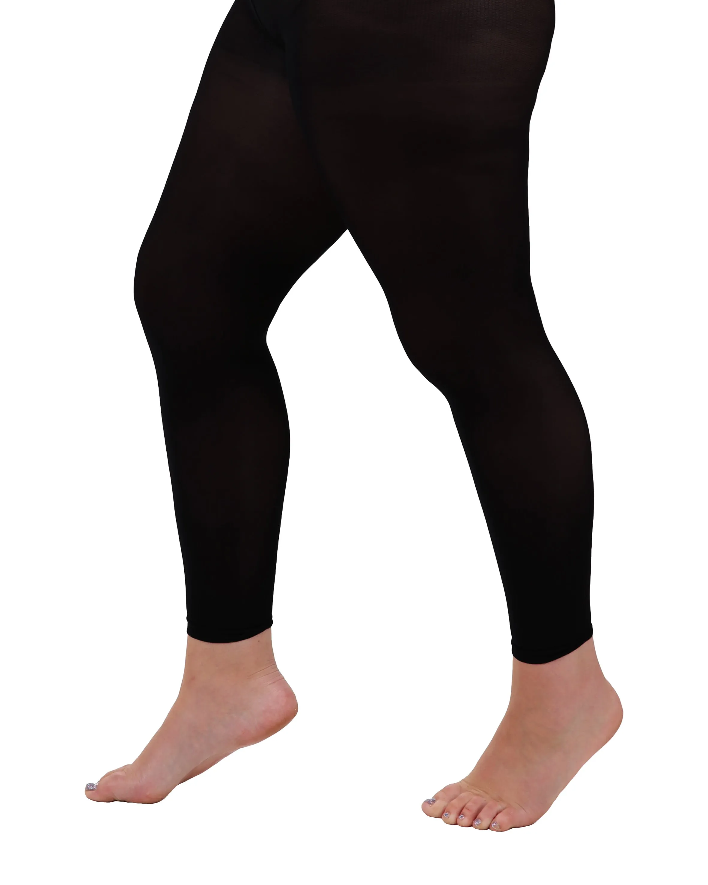 90 Denier Footless Curvy Super Stretch Tights