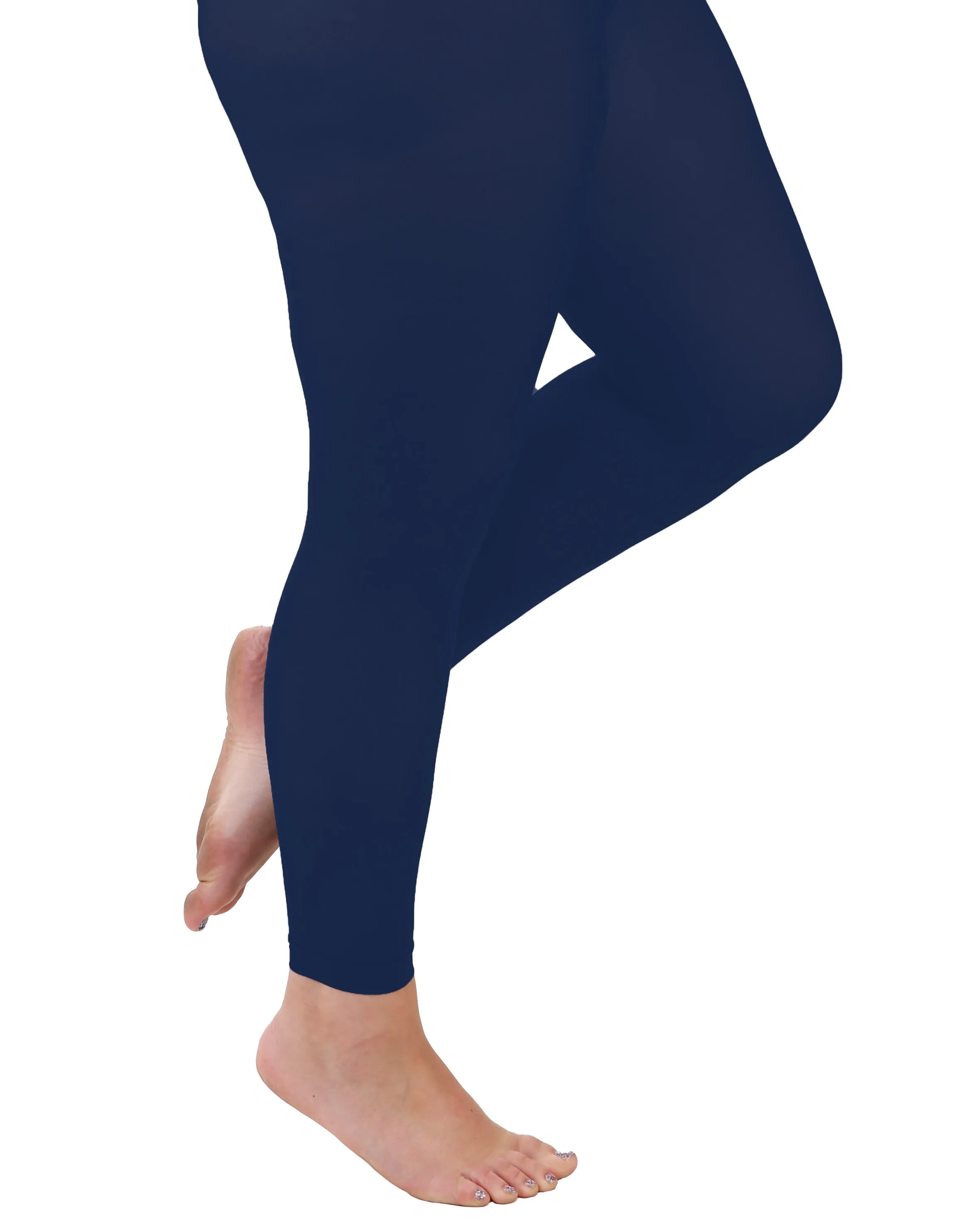 90 Denier Footless Curvy Super Stretch Tights