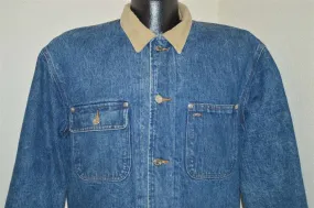 90s Ralph Lauren Polo Lined Chore Barn Denim Jacket Large