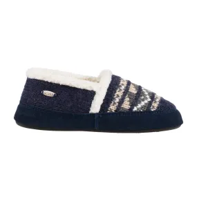 Acorn Women's Nordic Moc Slippers- Nordic Blue