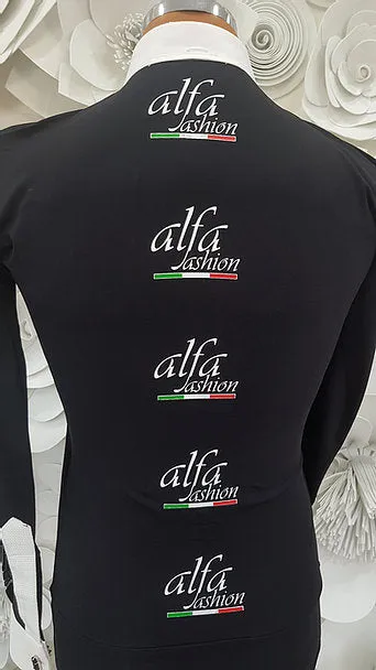 Alfa Logo Stretch Competition Tails Shirt