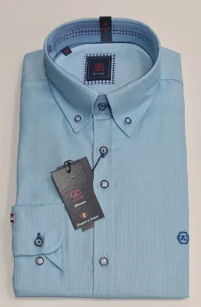 Andre Cox Long Sleeve Shirt - Turquoise