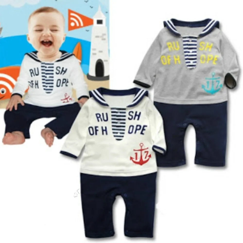 Baby Romper Baby Sailor Long Sleeve Romper