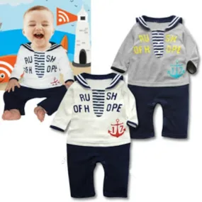 Baby Romper Baby Sailor Long Sleeve Romper