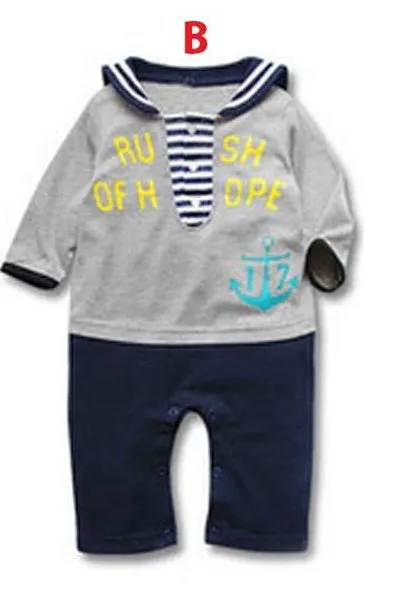 Baby Romper Baby Sailor Long Sleeve Romper