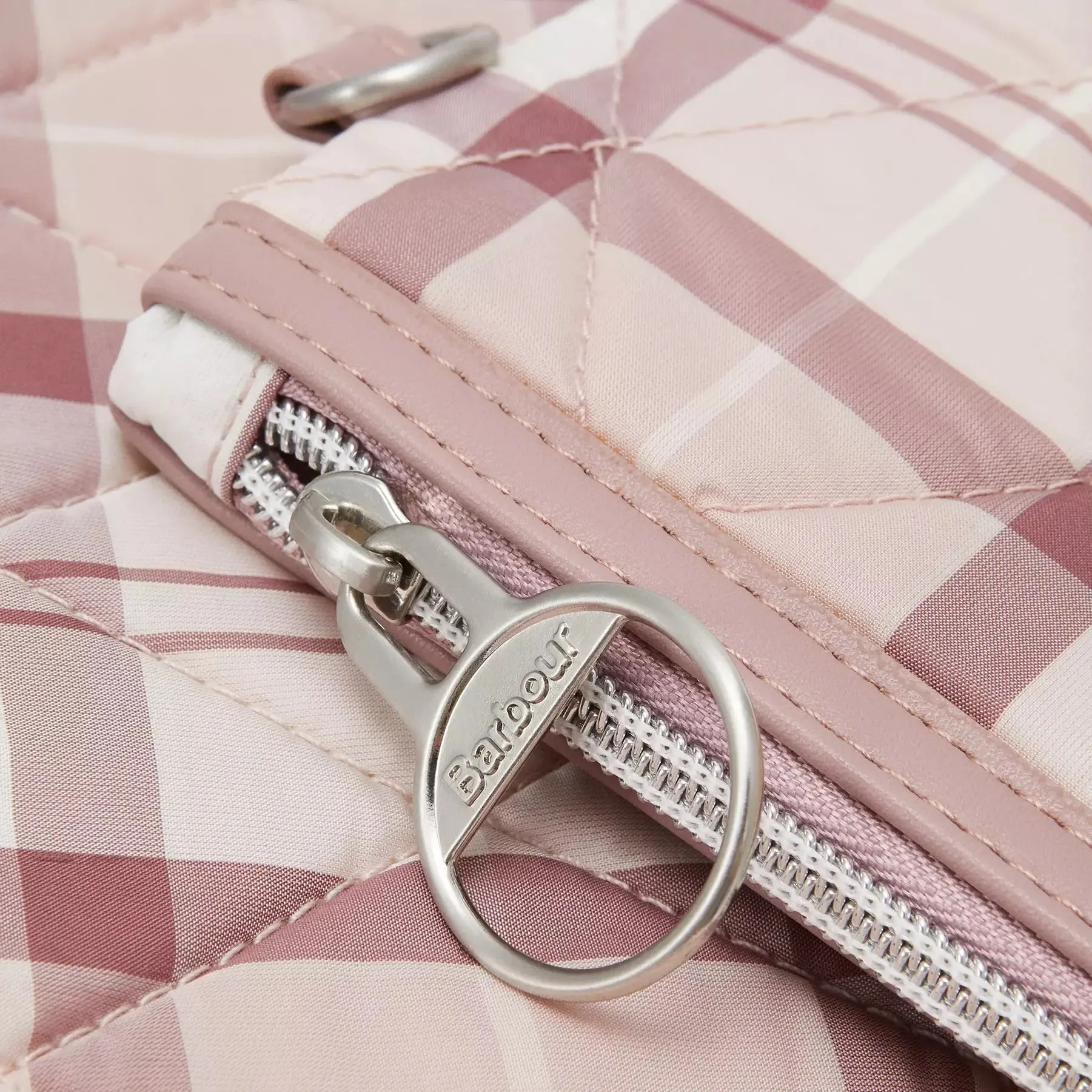 Barbour Bag Weatherham quilted tote shoulder bag in dewberry tartan LBA0344PU31