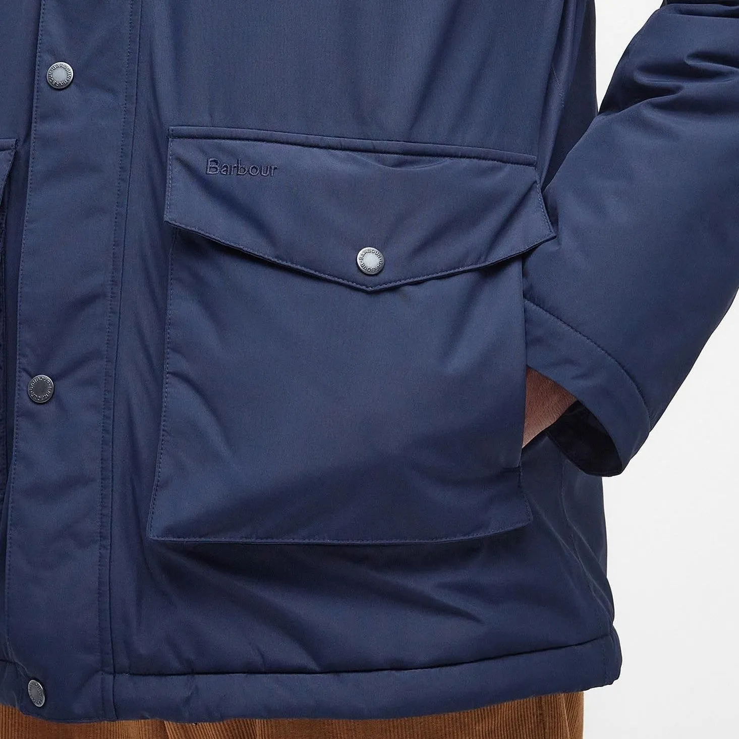 Barbour Hillcroft Waterproof Jacket in Navy
