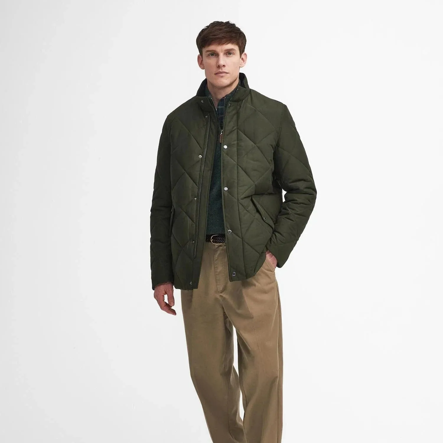 Barbour Winter Chelsea Quilted Jacket In Sage
