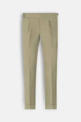 Beige Italian Tailored Classic Pants