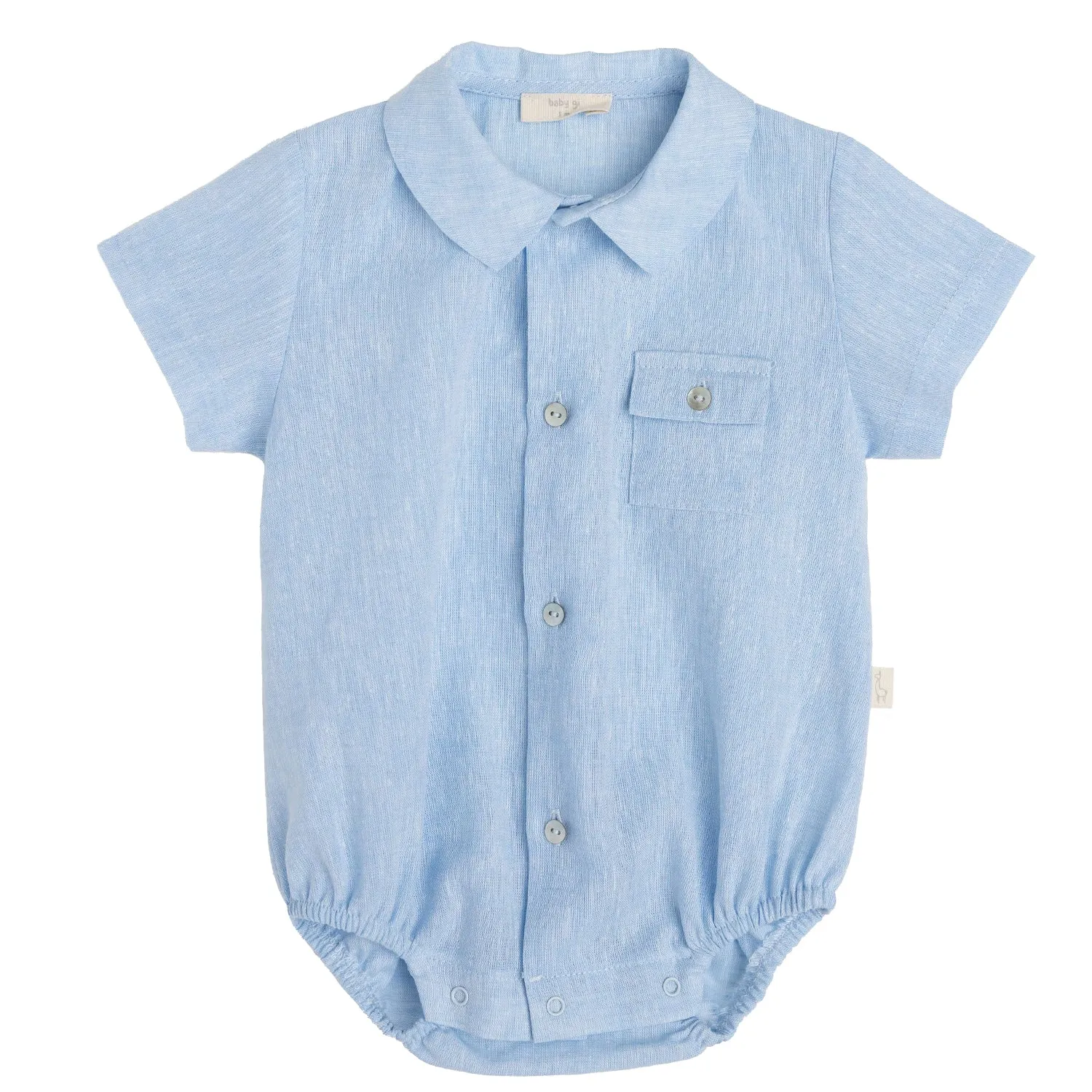 Blue Pocket Romper