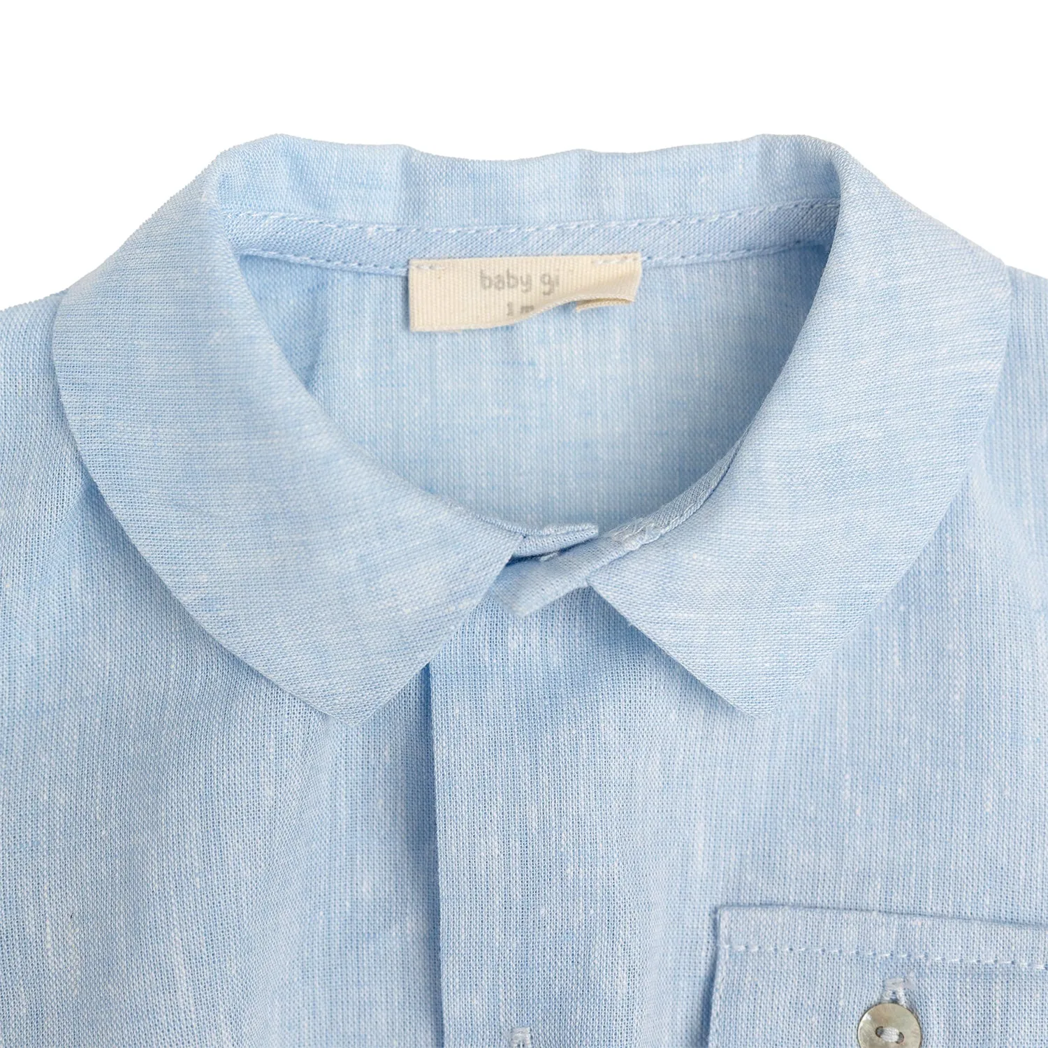 Blue Pocket Romper