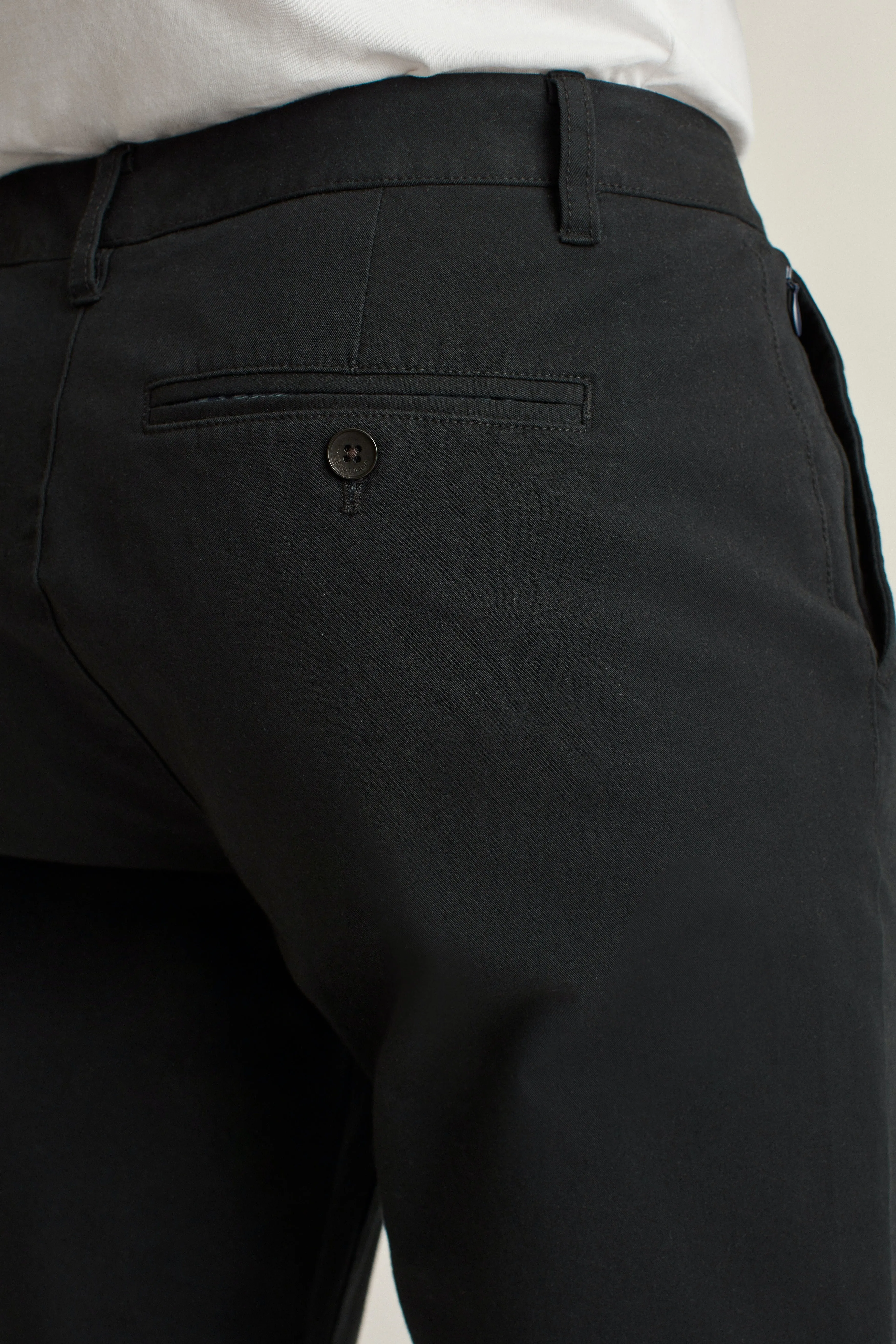 Bonobos Black Slim Stretch Washed 2.0 Chino  Pants