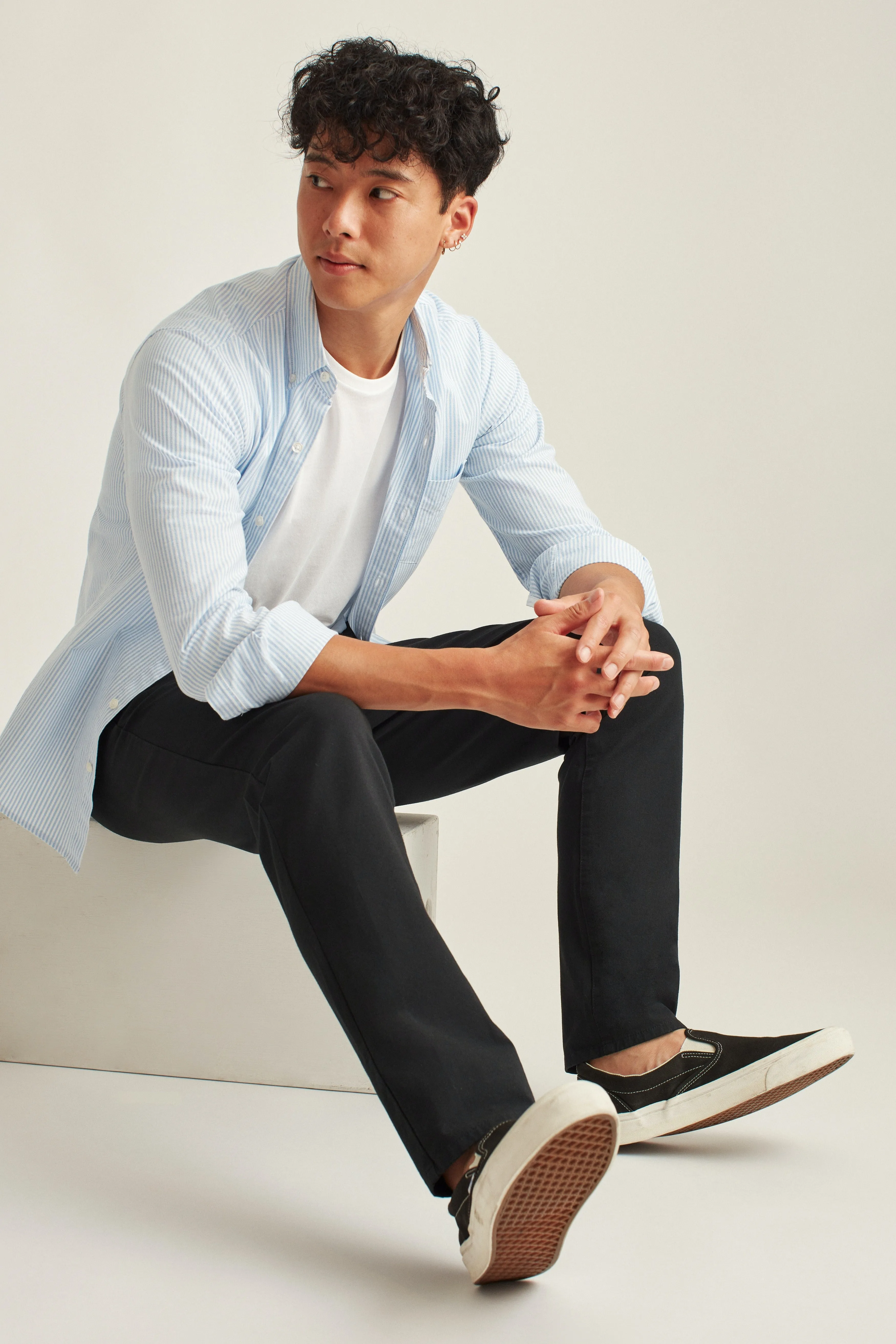 Bonobos Black Slim Stretch Washed 2.0 Chino  Pants