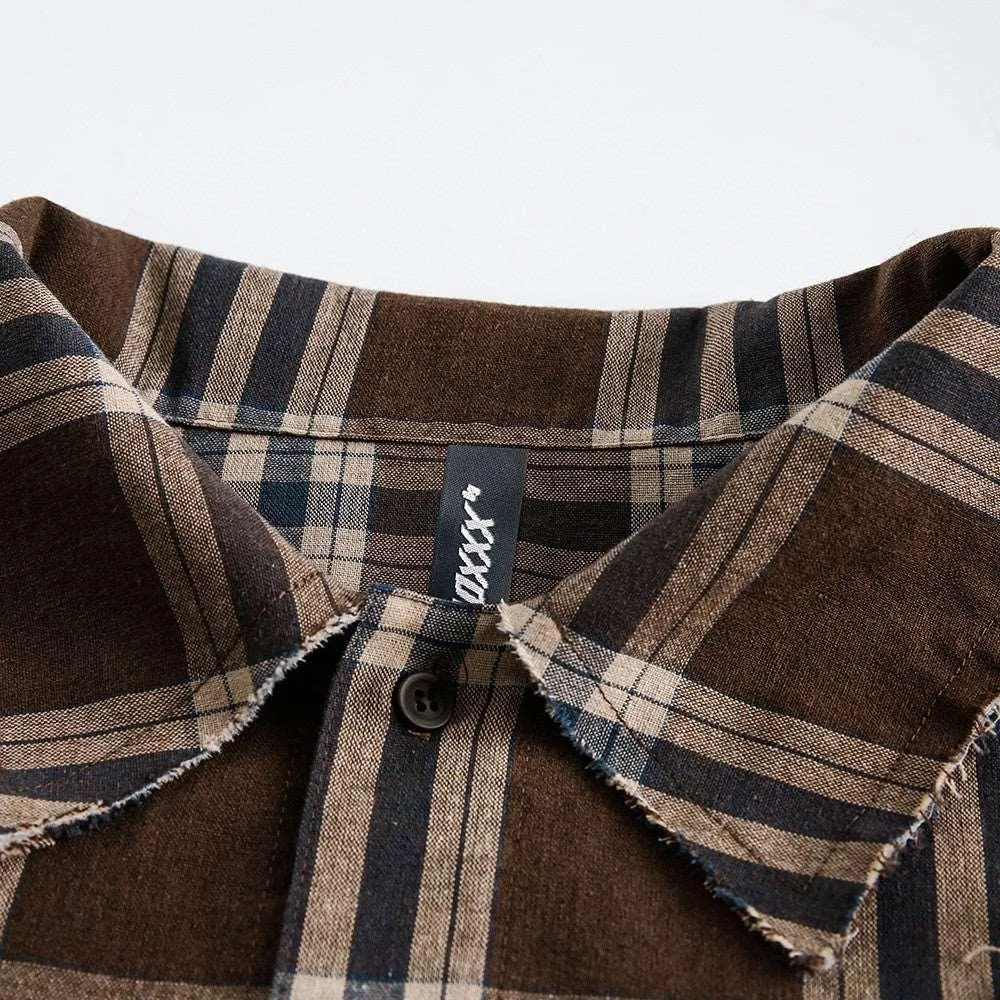 Brown Plaid Shirt
