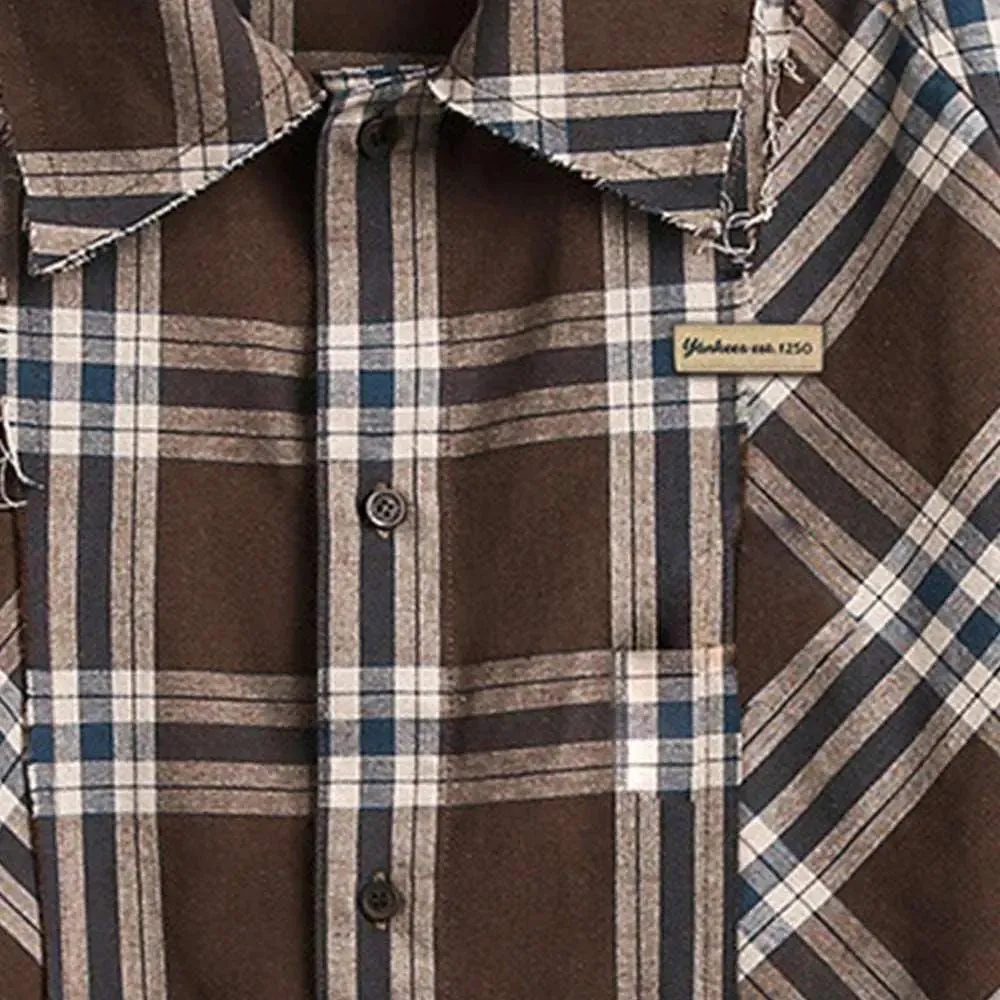 Brown Plaid Shirt