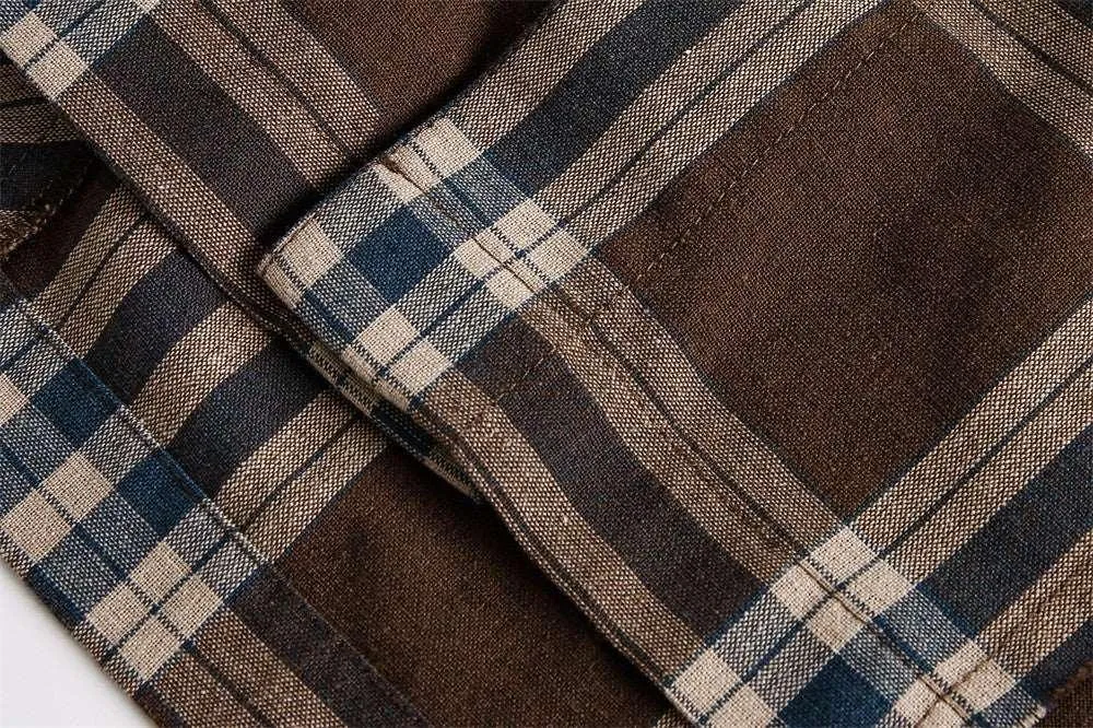 Brown Plaid Shirt