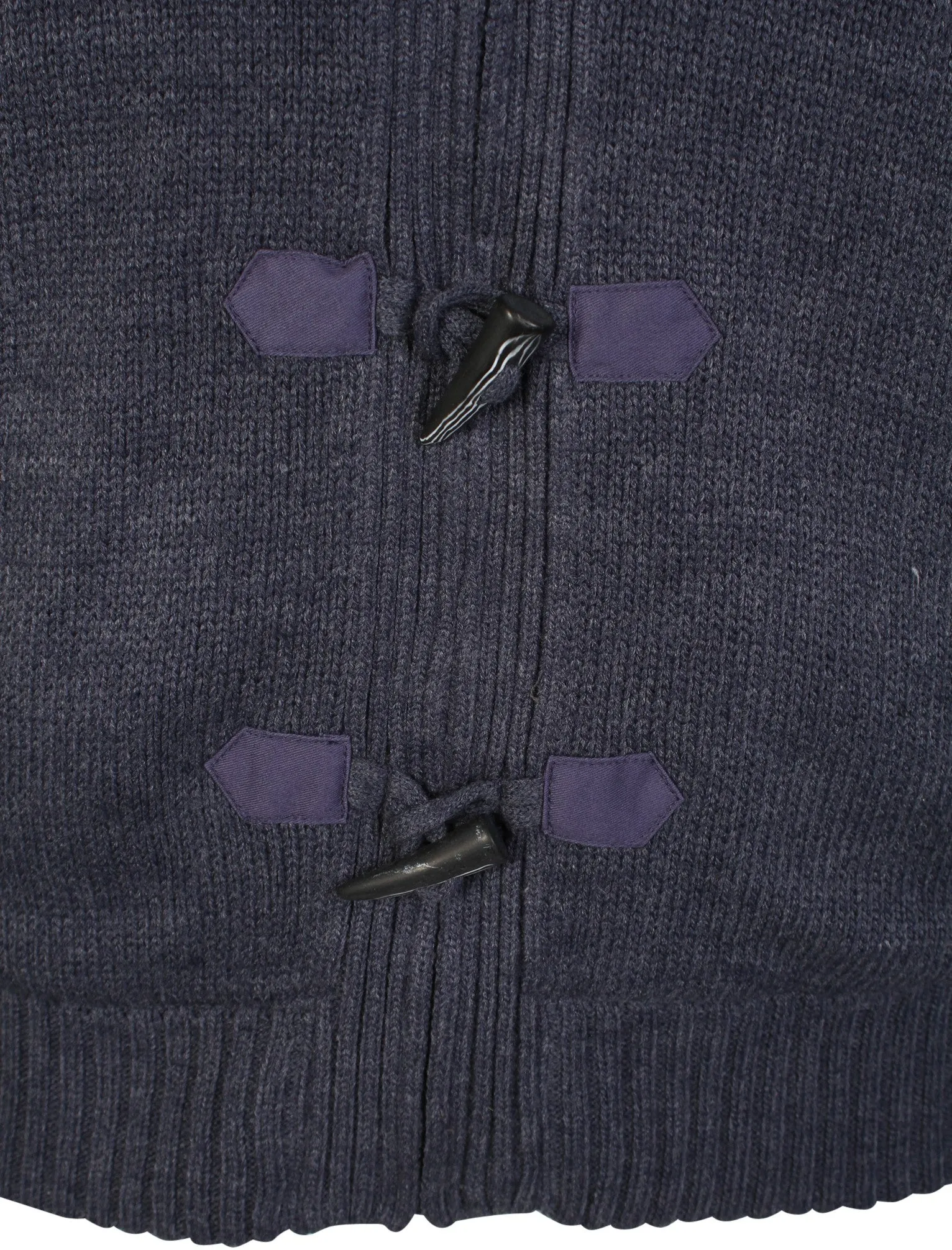 Burwell Heavy Knit Jacket in Midnight Blue Marl - Kensington Eastside