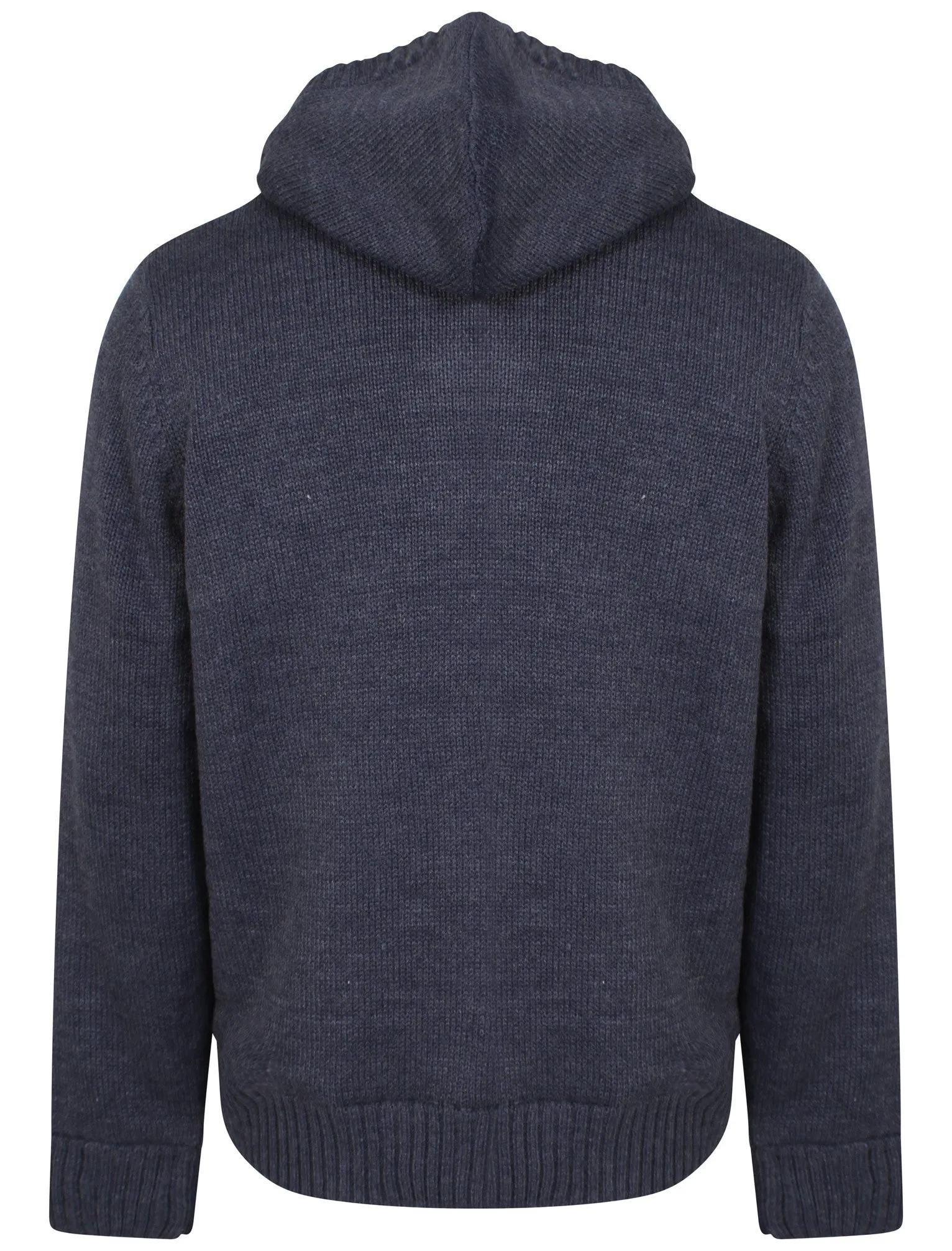 Burwell Heavy Knit Jacket in Midnight Blue Marl - Kensington Eastside