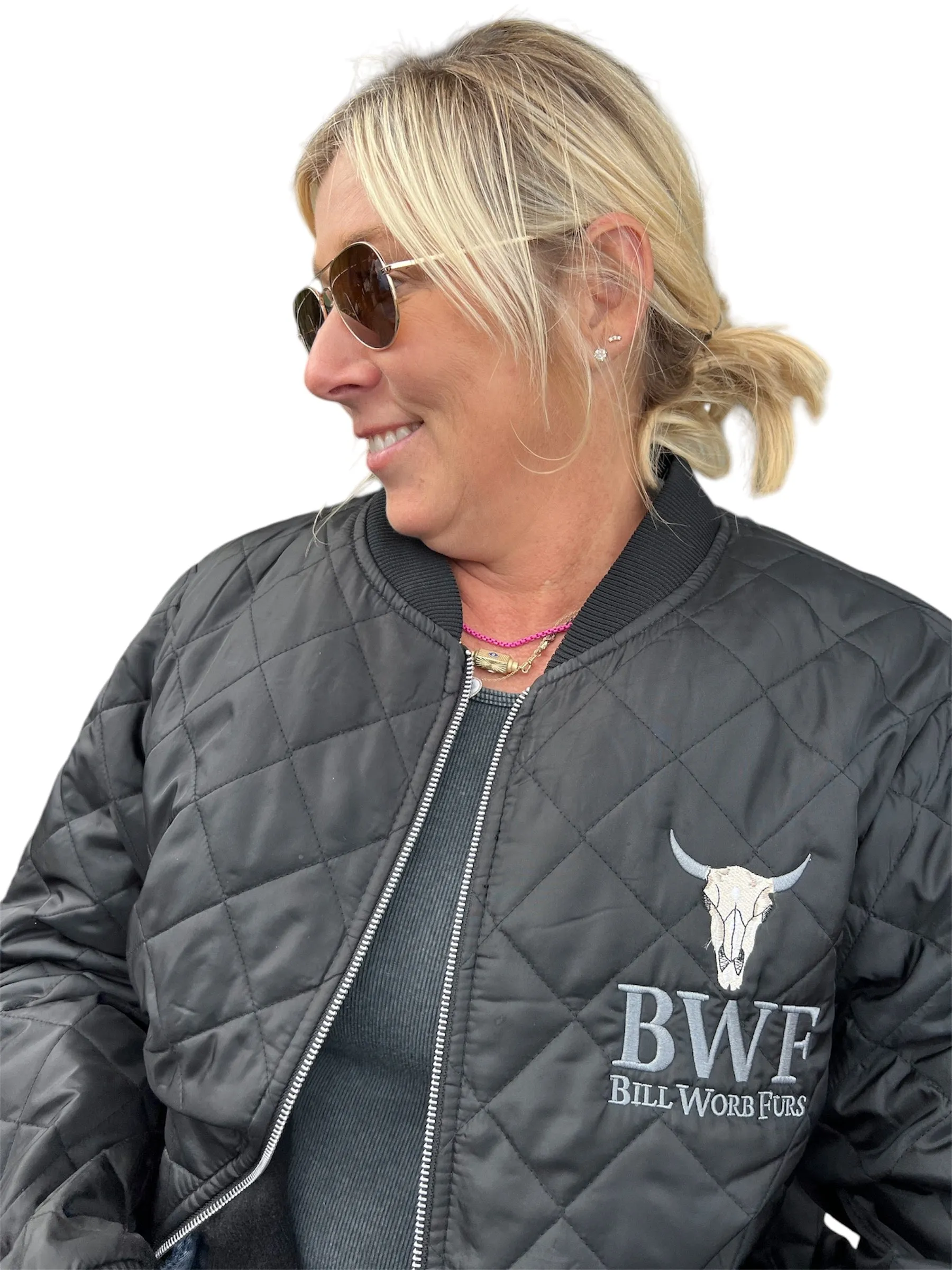 BWF Embroidered quilted freezer Jacket