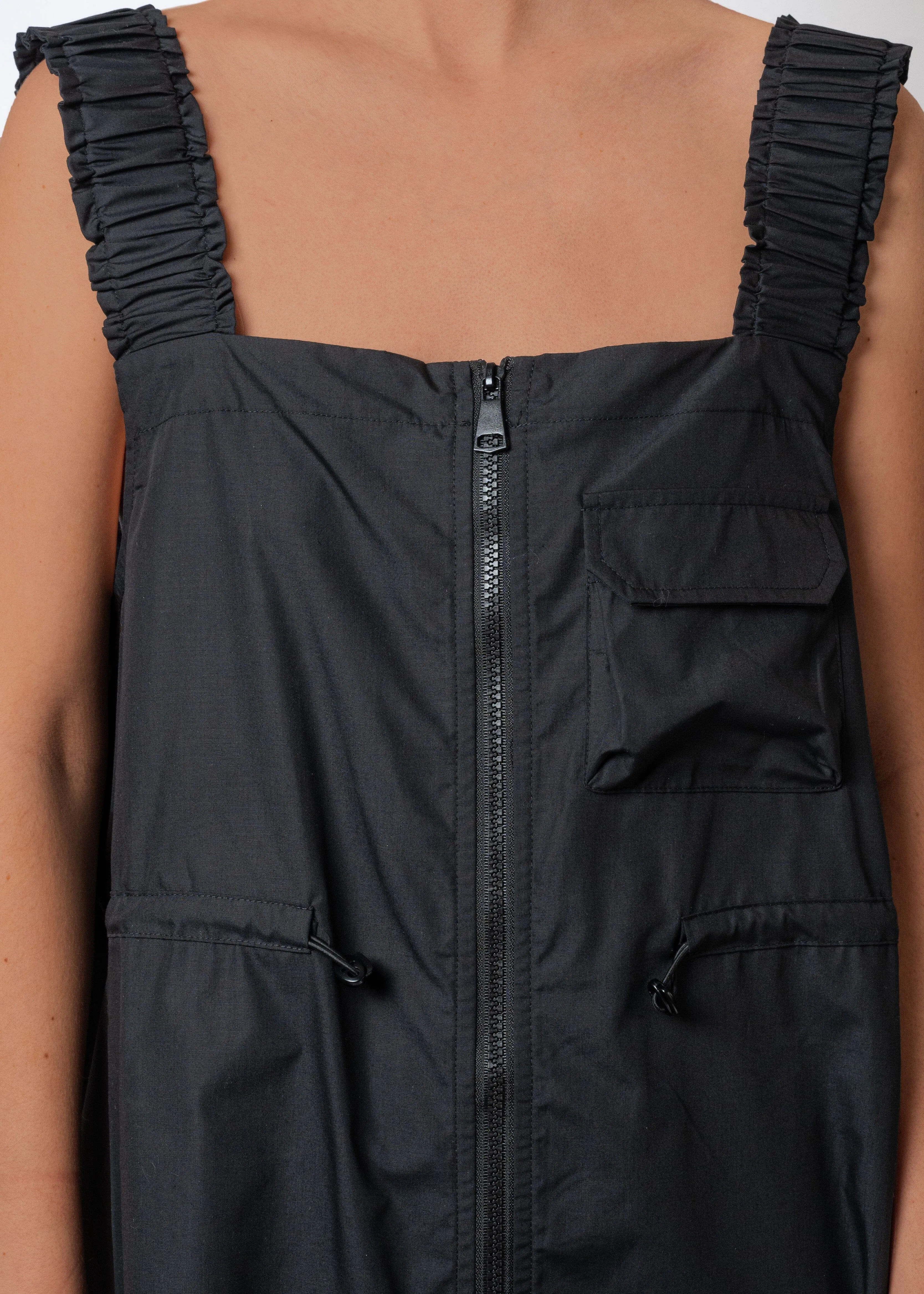 Cargo Core Zip Overall Dress