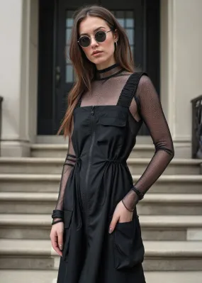 Cargo Core Zip Overall Dress