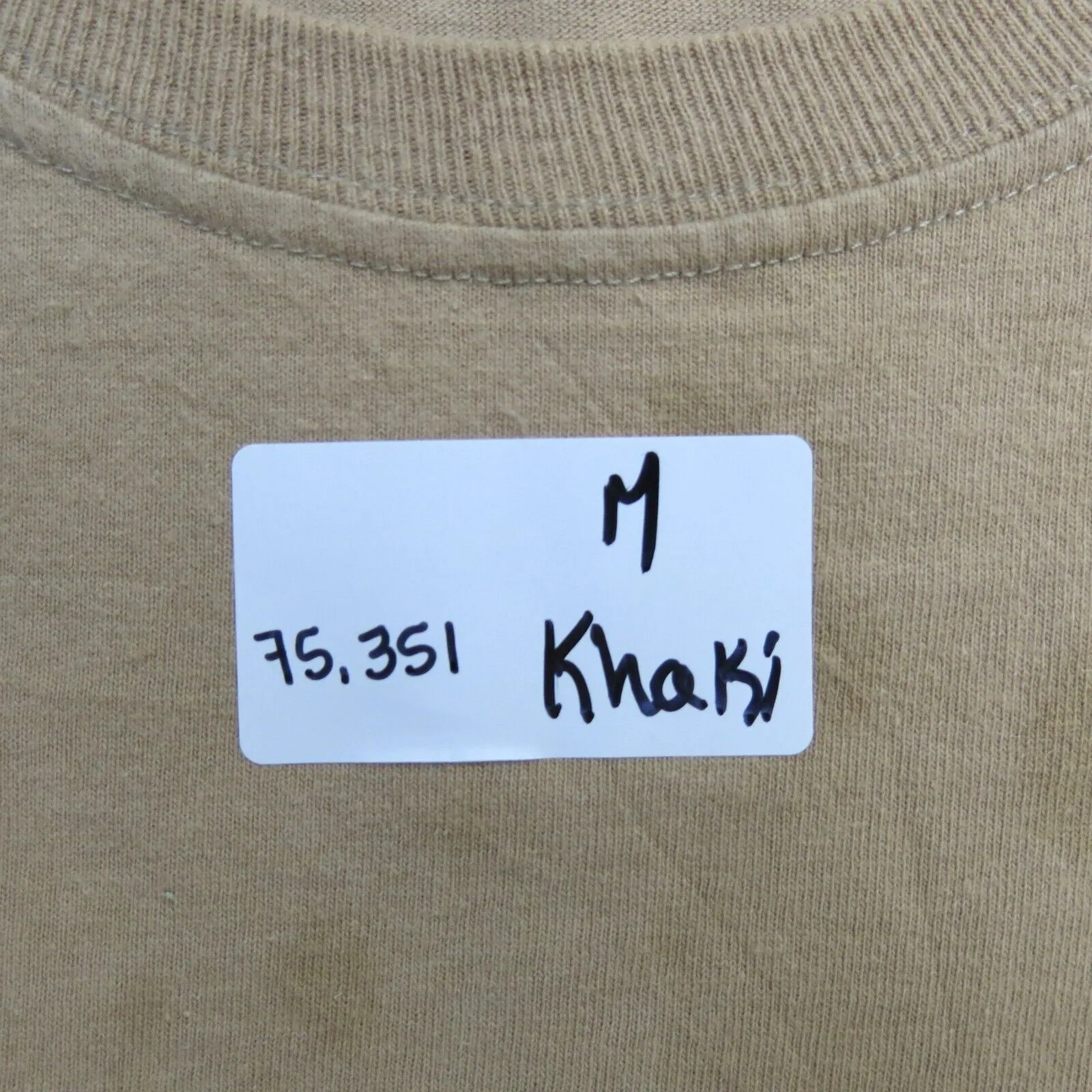 Carhartt Shirt Mens 4XL Khaki Crew Neck Short Sleeve Original Fit Lightweight
