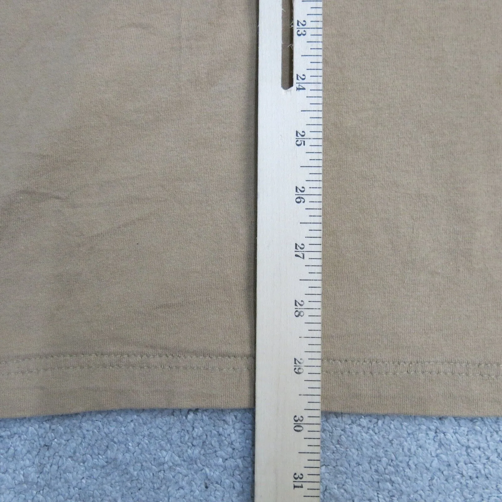 Carhartt Shirt Mens 4XL Khaki Crew Neck Short Sleeve Original Fit Lightweight