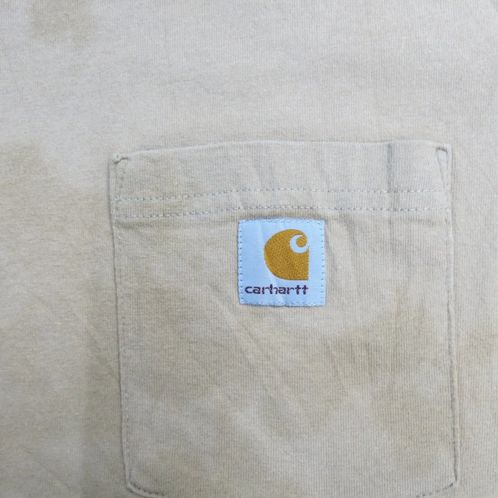 Carhartt Shirt Mens 4XL Khaki Crew Neck Short Sleeve Original Fit Lightweight