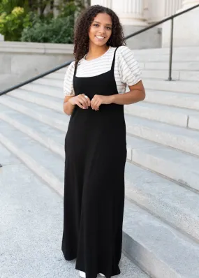 Charli Black Overall Maxi Dress