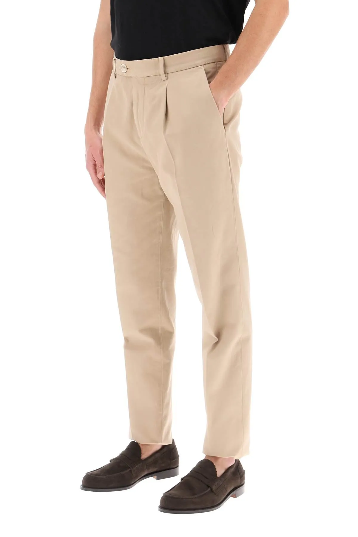 chino pants in gabardine