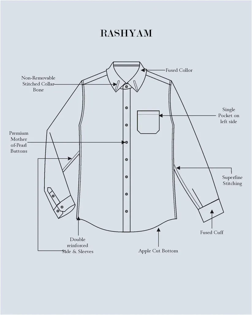 Civita Premium Giza Cotton Yellow Formal Shirt For Men