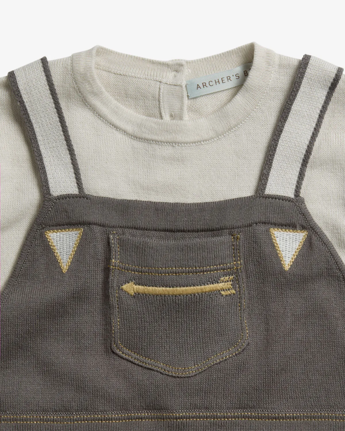 Cotton Arrow Overall Onesie