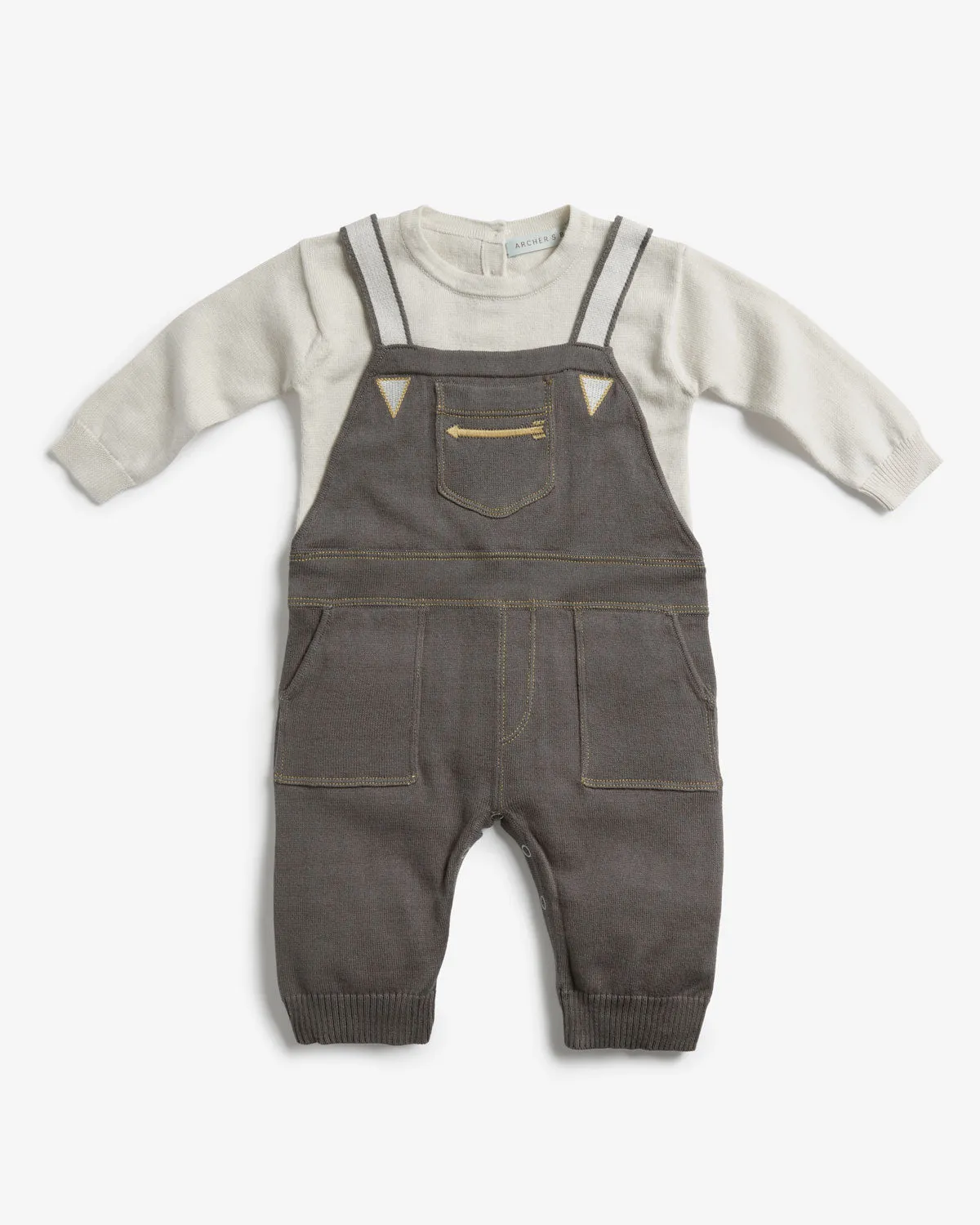 Cotton Arrow Overall Onesie