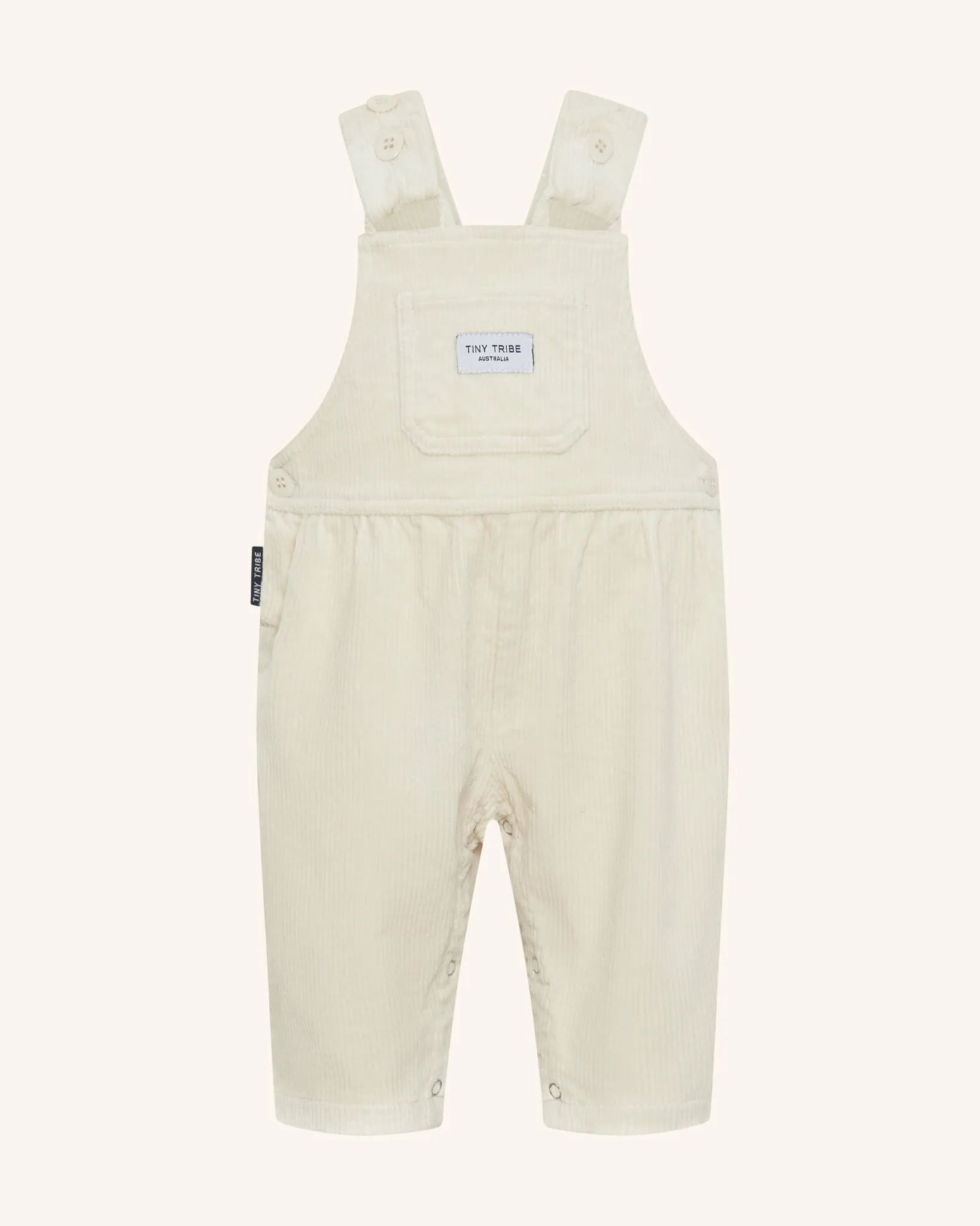 Cream Corduroy Dungaree Overall