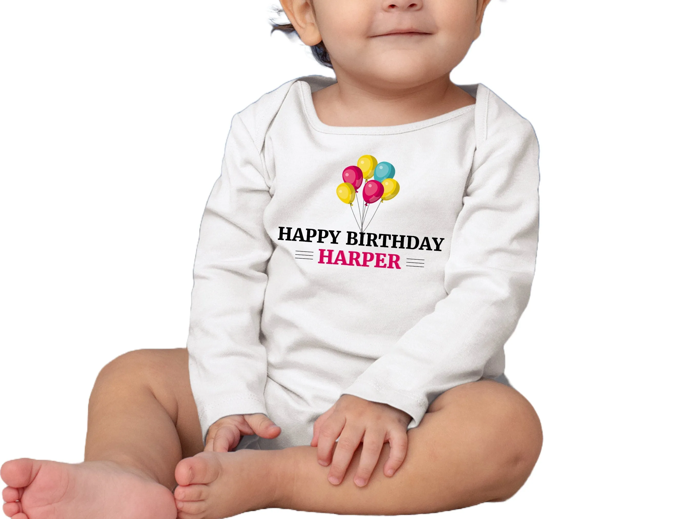 Custom Name Bodysuit Gift for Girls, Ideal Gift for 1st Birthday