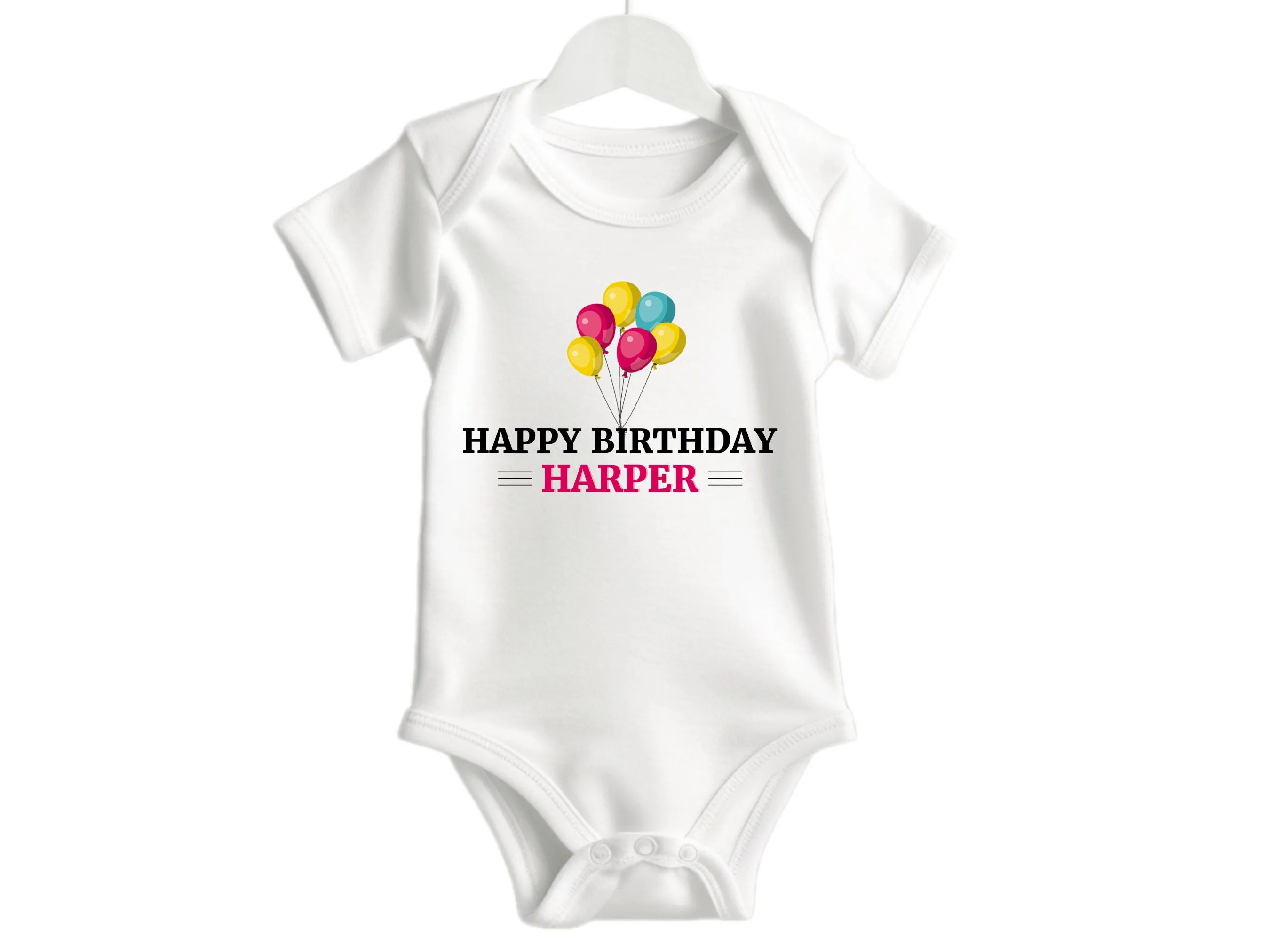 Custom Name Bodysuit Gift for Girls, Ideal Gift for 1st Birthday