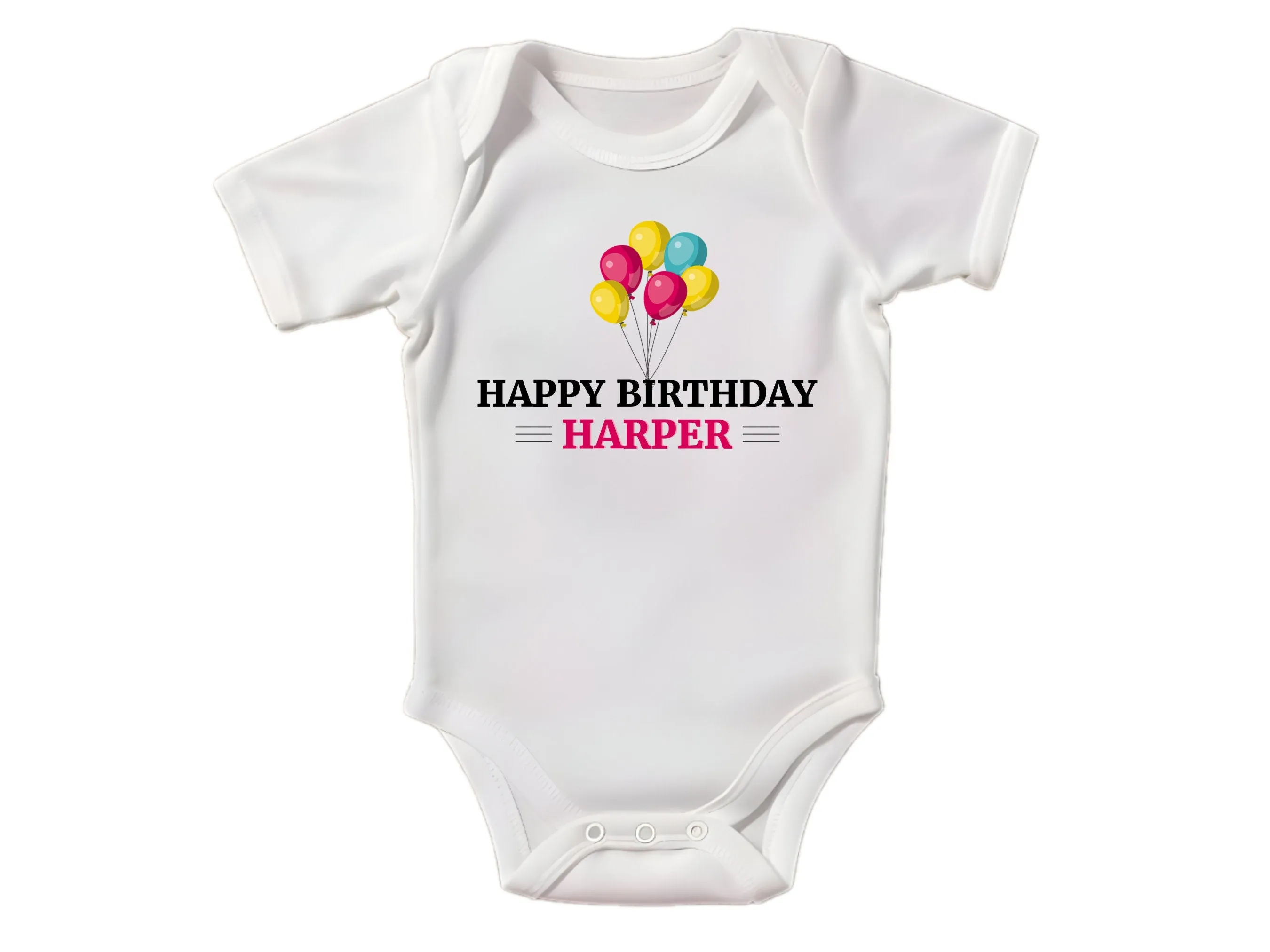 Custom Name Bodysuit Gift for Girls, Ideal Gift for 1st Birthday