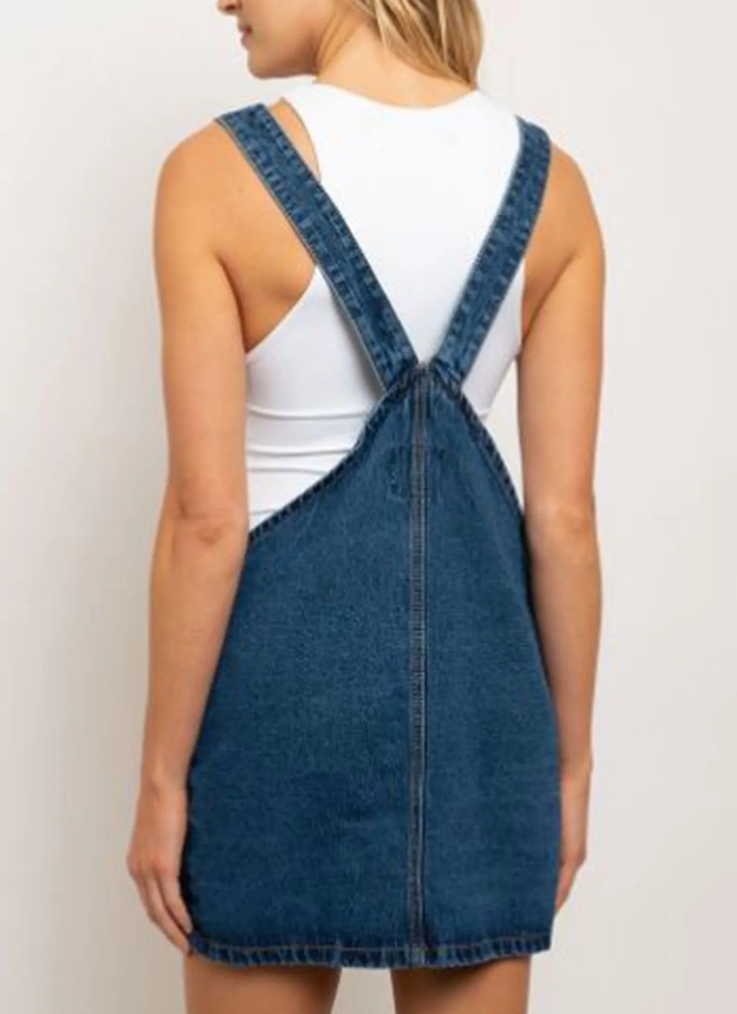 Denim Button Down Overalls