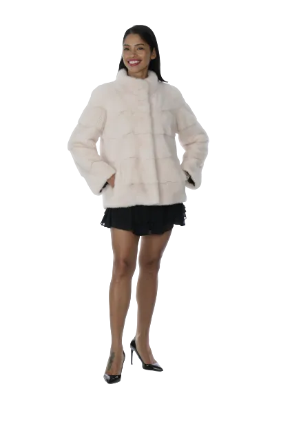 Dyed Powder Mink Jacket