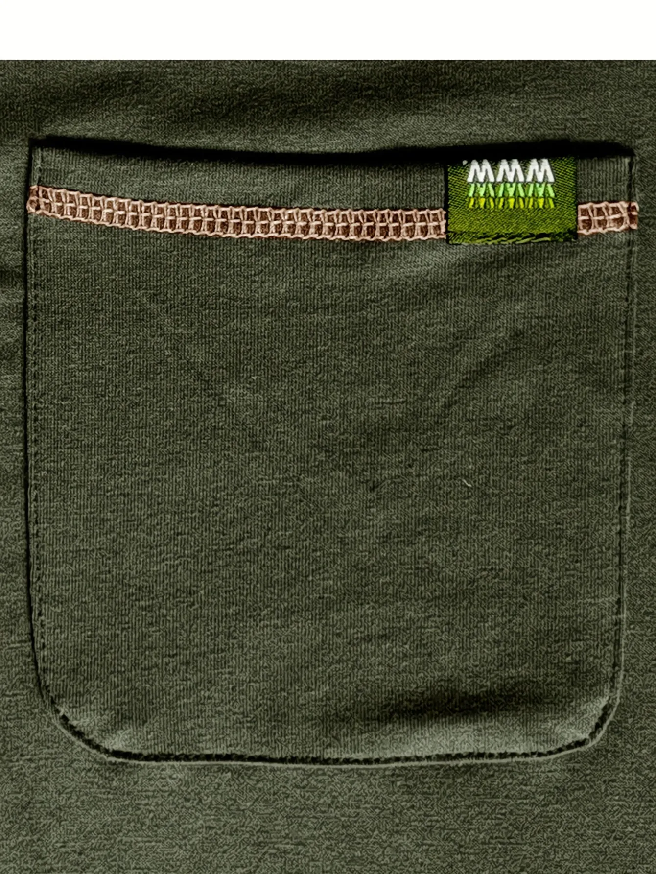 EchtMan - Heren Lange Mouw Henley Shirt met Borstzak en Contrasterende Stiksels