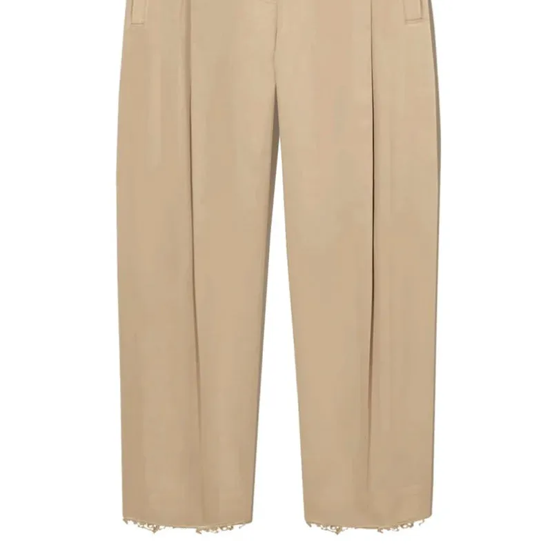 Ehlke Raw-Edge Chino Pants Khaki