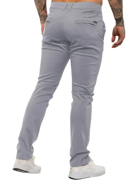 Enzo Light Grey Slim Fit Chino