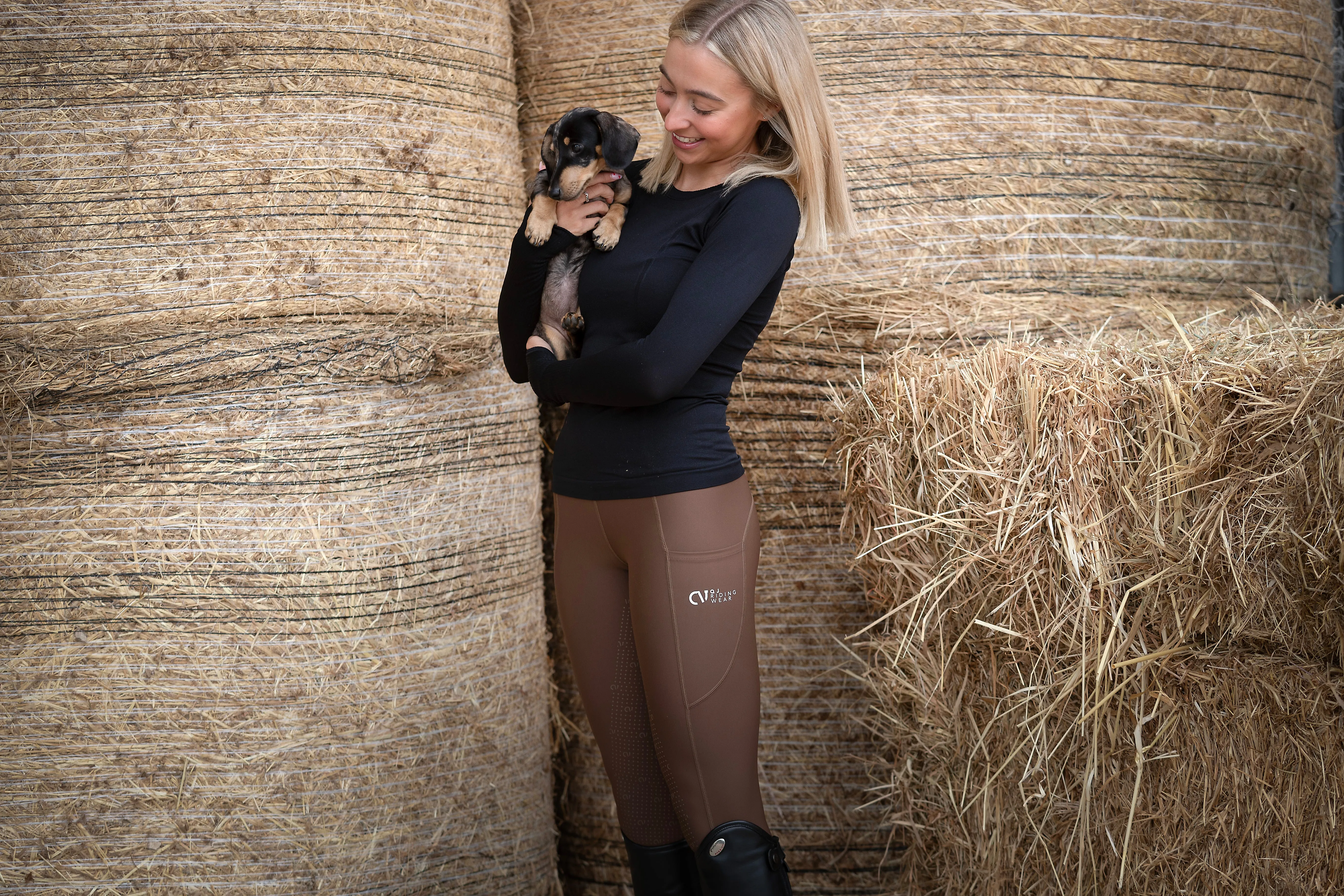 Evie riding tights chocolate