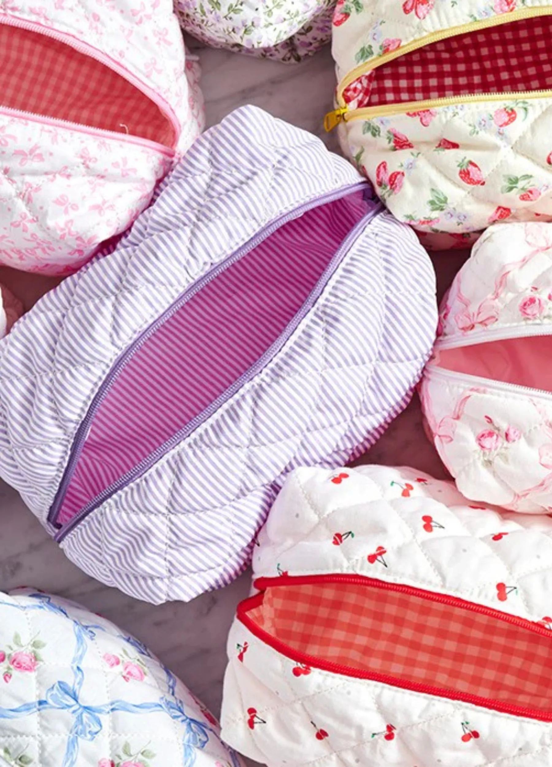 Findlay the Label - Cosmetic bag - Lilac Stripe
