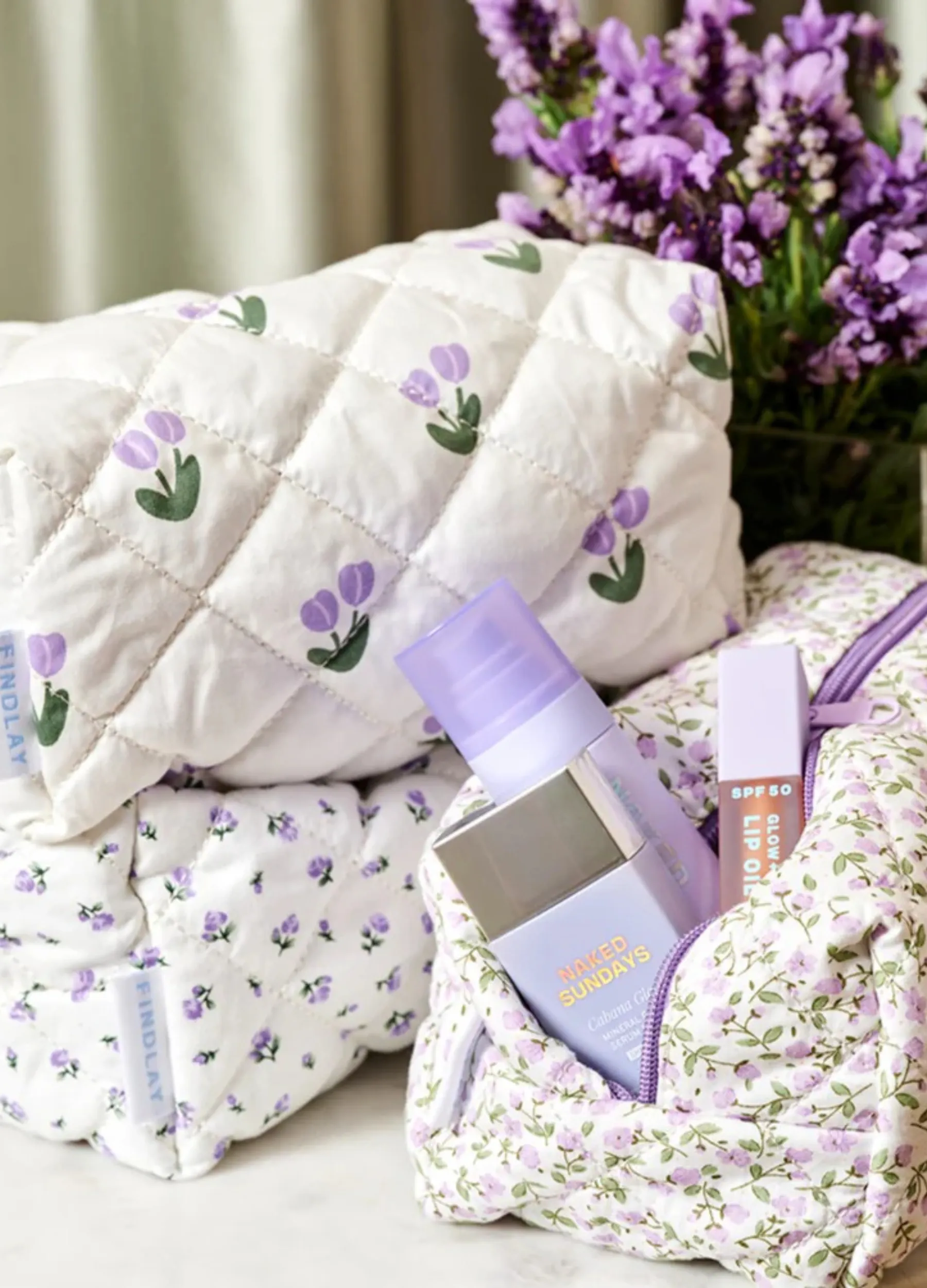 Findlay the Label - Cosmetic bag - Spring Tulips