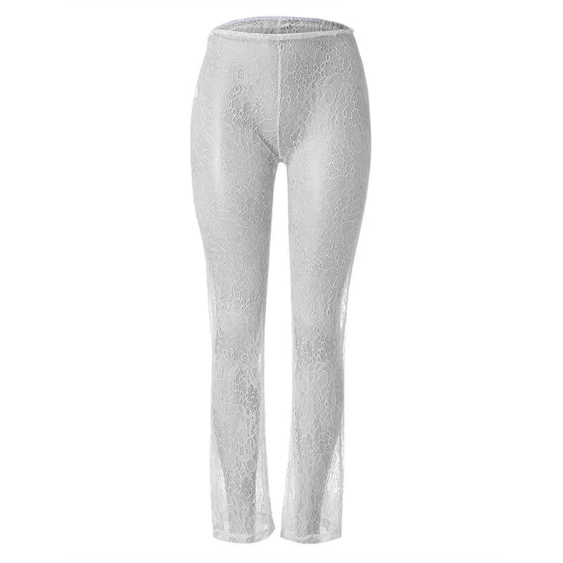 Flare Sheer  Wide Leg Pants