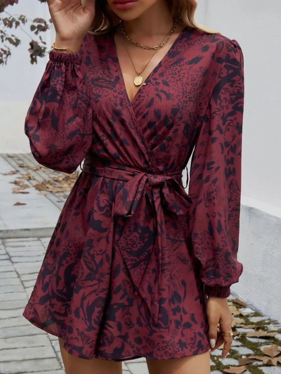 Floral Daydream Long Sleeve Short Romper
